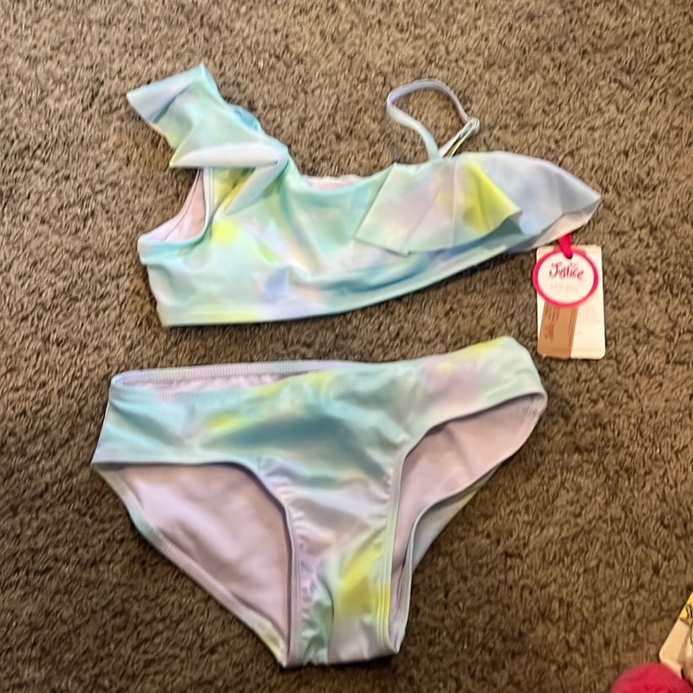 New 12/14 swimsuit light padding in top